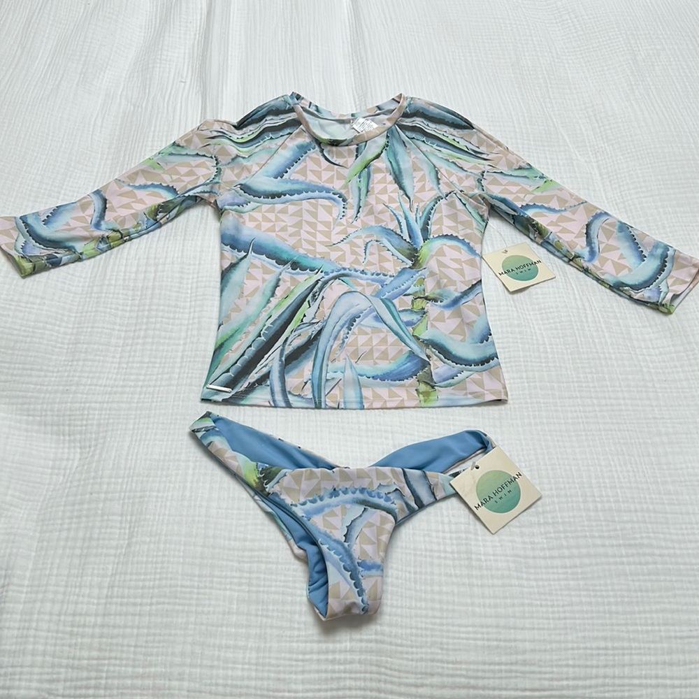 NWT Mara Hoffman 2 piece SPF 50 UV Protection Reversible